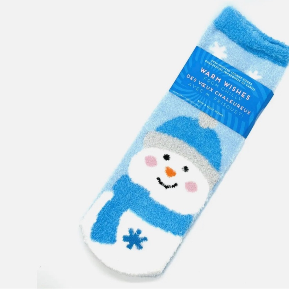 Bath & Body Works Warm Wishes Chilly Snowman Blue Shea-Infused Cozy Lounge